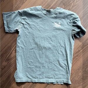Light Blue Nature Backs Short-Sleeve Men's Shirt